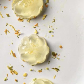 3 花の形の柚子茶こんにゃくゼリー