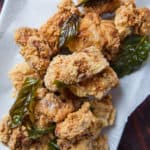 Plate of Taiwanese Popcorn Chicken