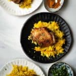 Chicken and turmeric baked rice