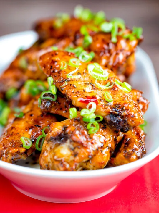 Sticky Chicken Wings in a Thai sauce