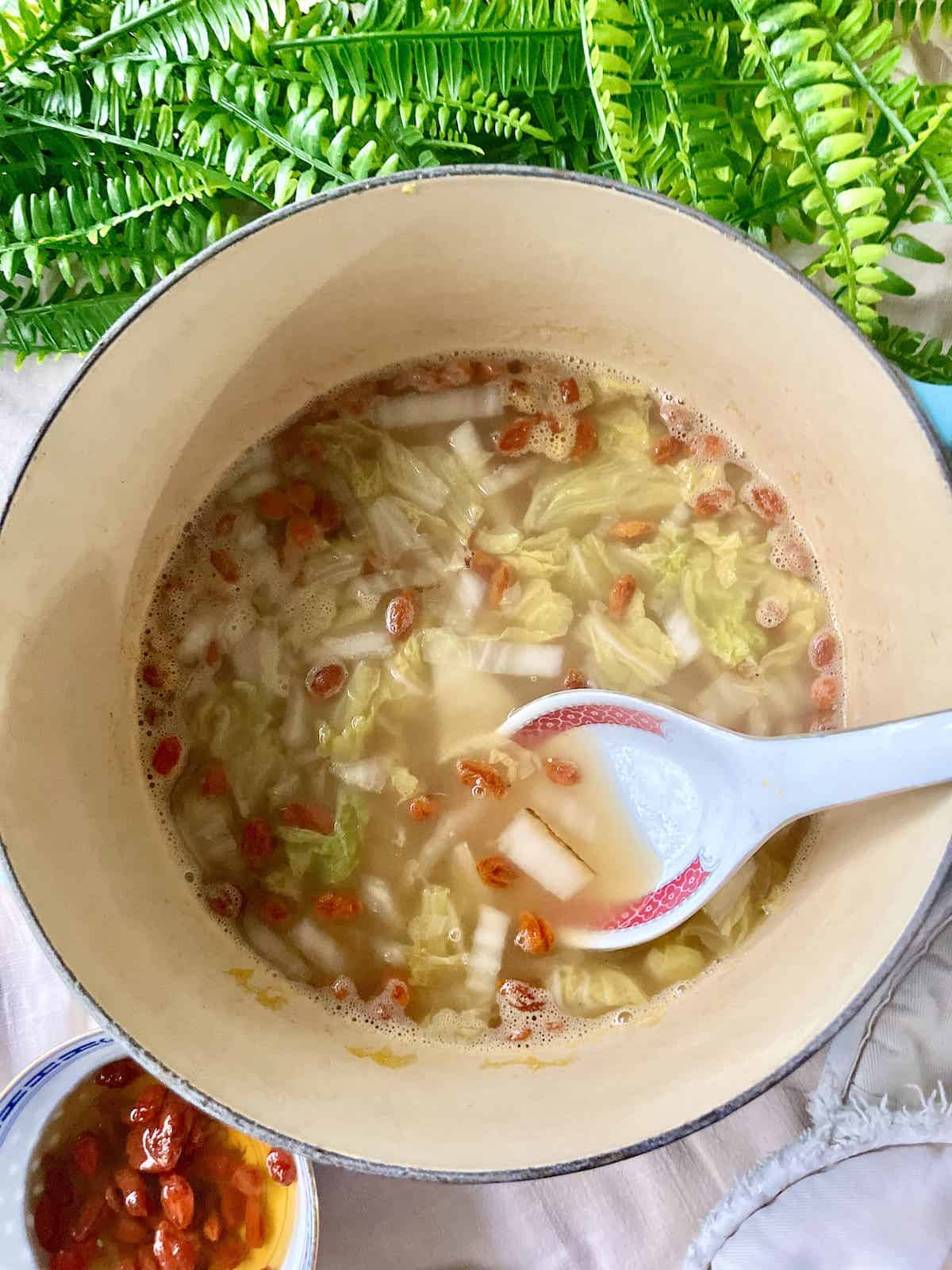 Chicken Soup with Cabbage Recipe: How to Make It