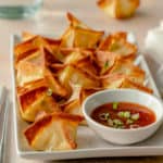 Air fried crab rangoon appetisers