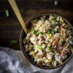 A bowl of fried rice with wok hei