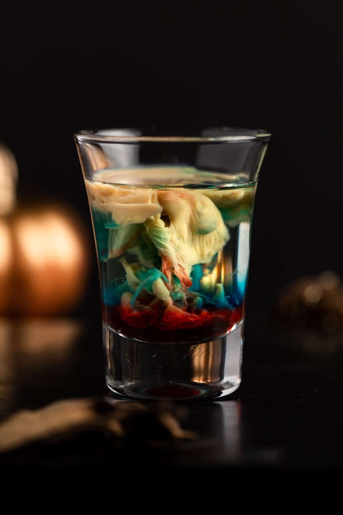 A halloween shot that looks like creepy alien brains.