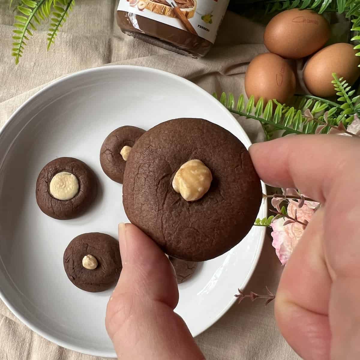 3-Ingredient Nutella Cookies (Easy) 