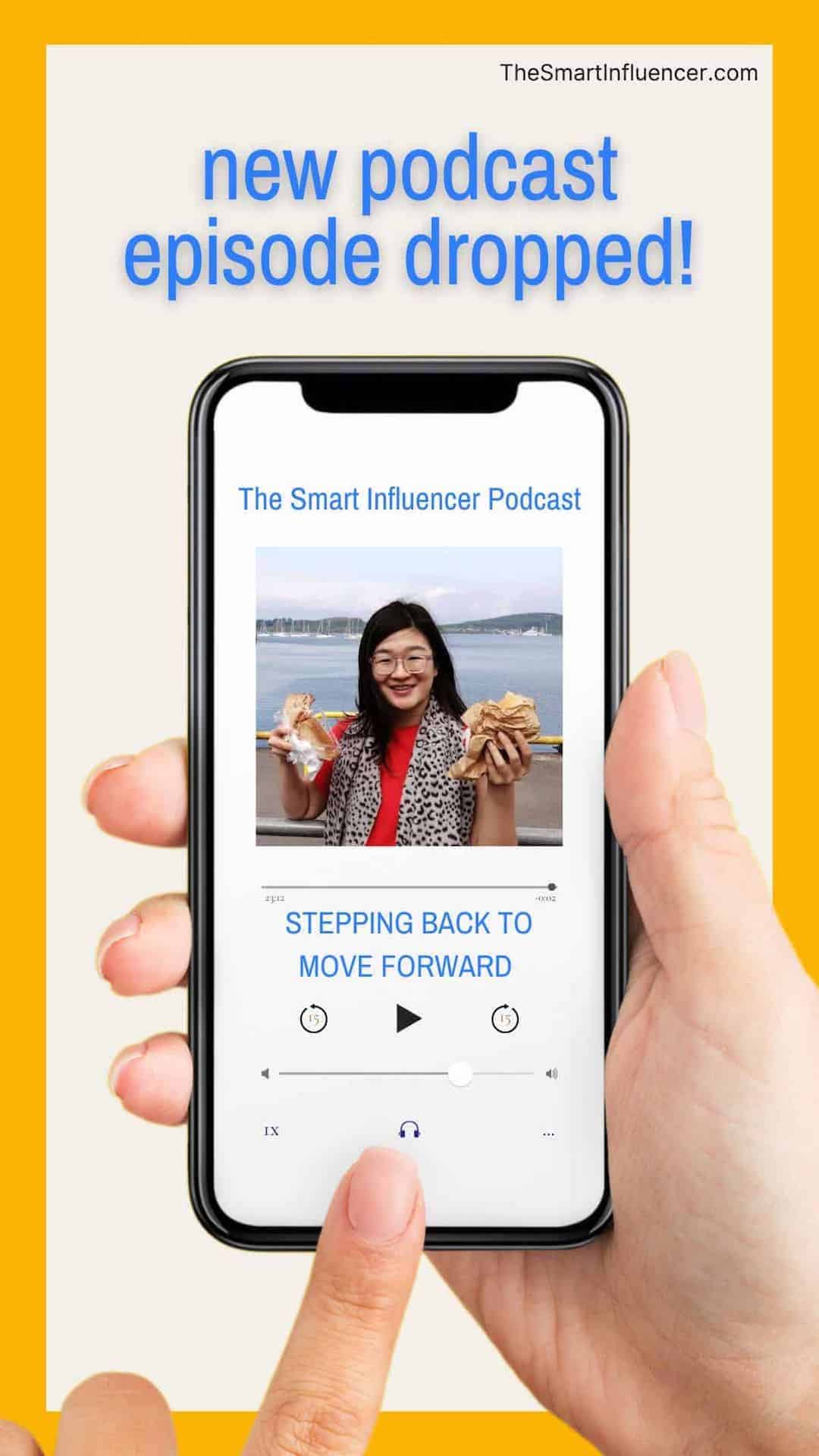 Advert for the Greedygirlgourmet episode of the Smart Influencer podcast.