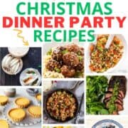 6 images of Asian Christmas dishes under bright text.
