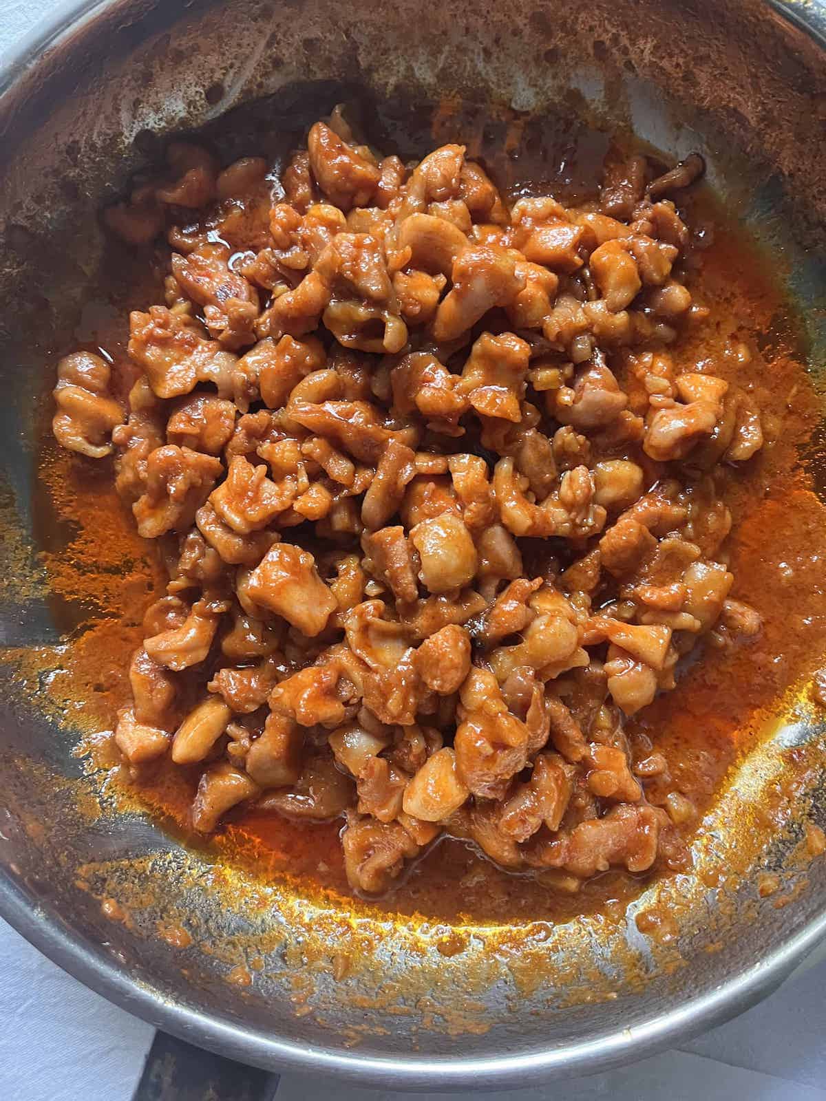 Gochujang Chicken Thigh with skin on.