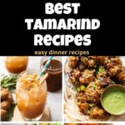 6 easy tamarind recipes with text in between.
