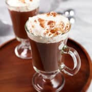 Hot Chocolate with cream.