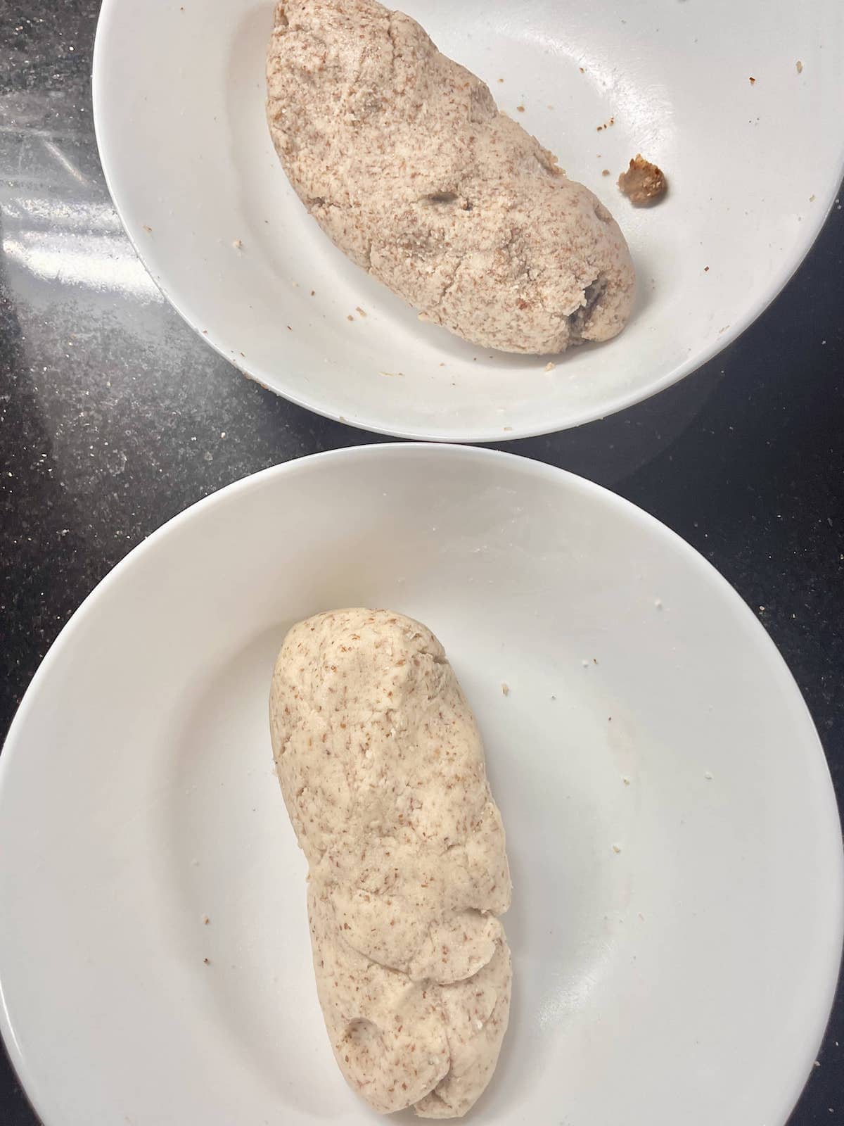 2 types of almond cookie dough.