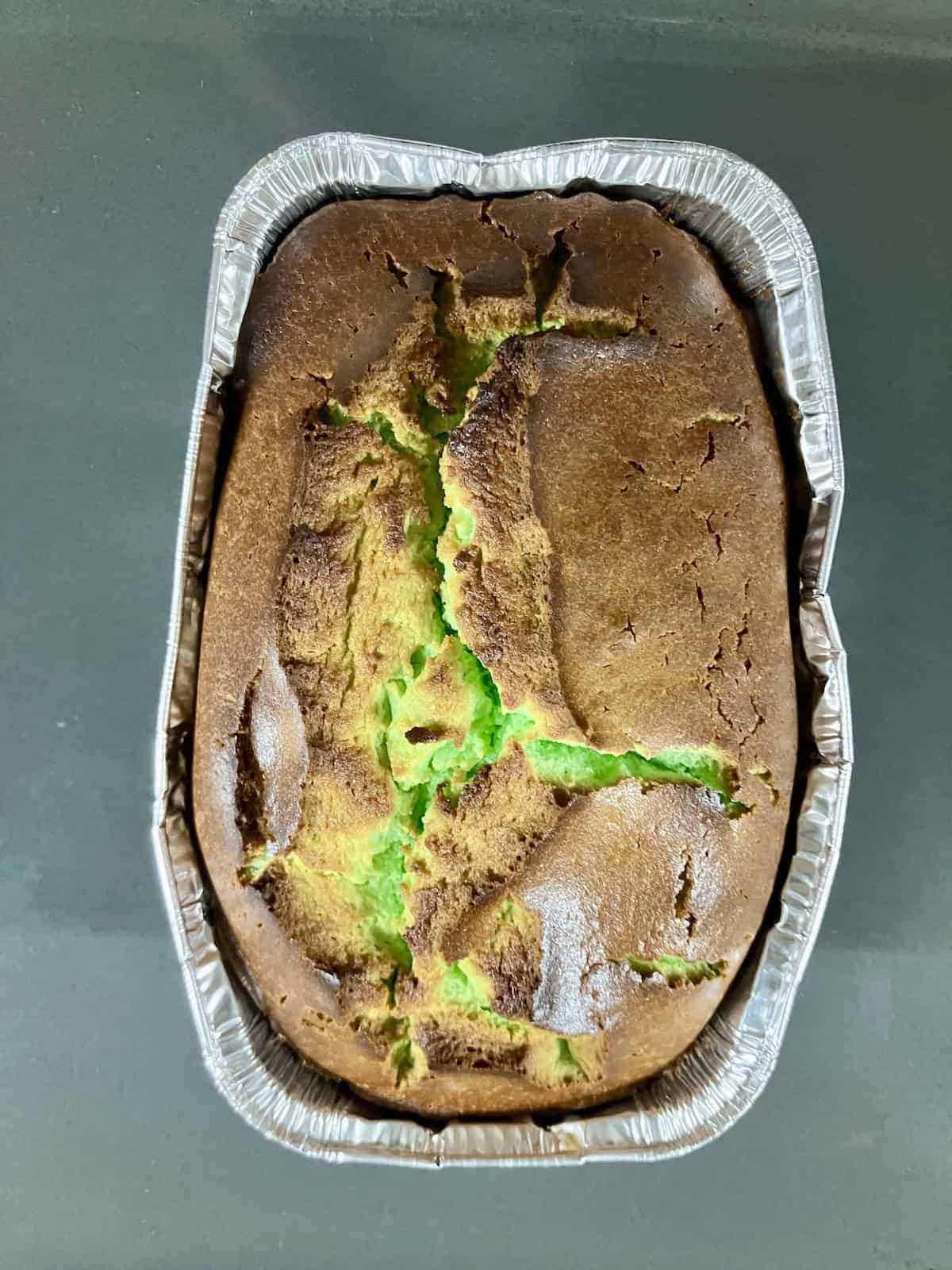 Healthy Pandan Cake with Yoghurt.